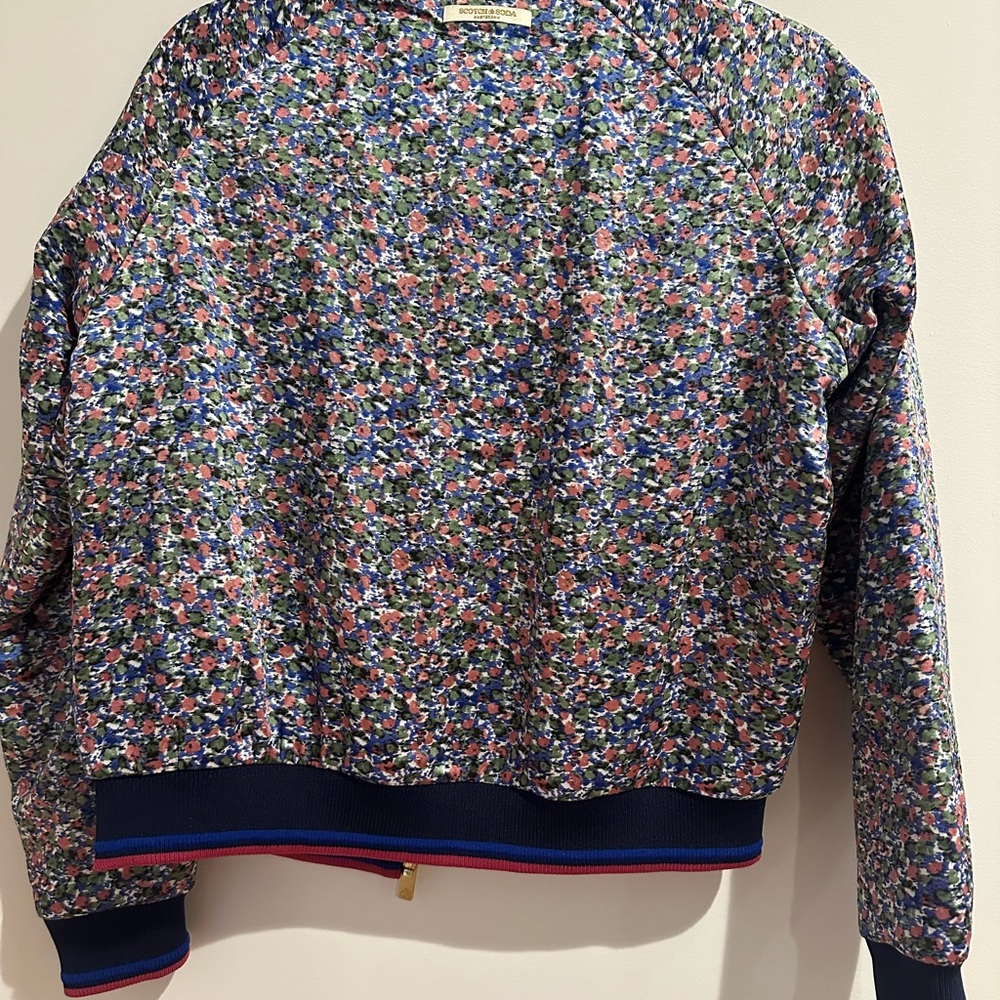 Scotch & Soda Royal Blue Puffer Jacket reversible XS - Picture 4 of 7